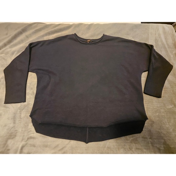 Quince Tops - Quince Organic French Terry Crew Sweatshirt Deep Navy Medium